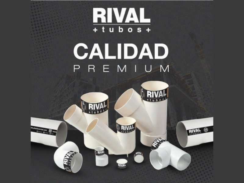 Tubería y accesorios PVC desagüe rival