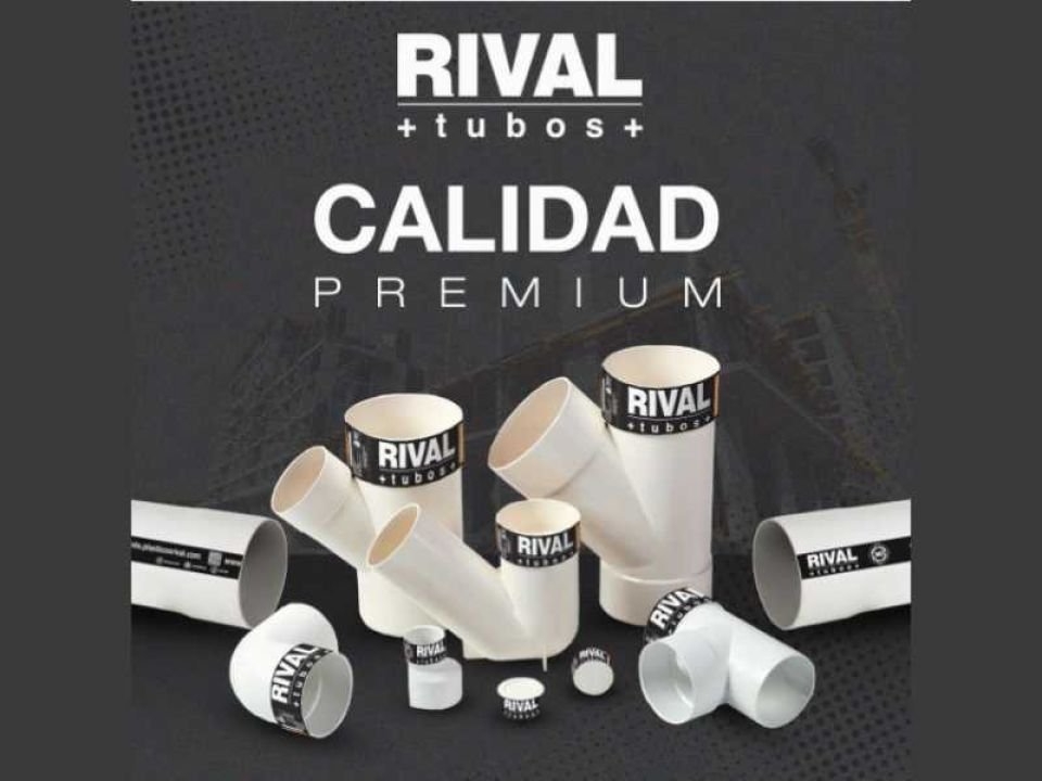 Tubería y accesorios PVC desagüe rival
